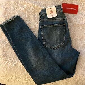 Lucky Brand mid rise skinny jeans medium wash size 8/29 ankle